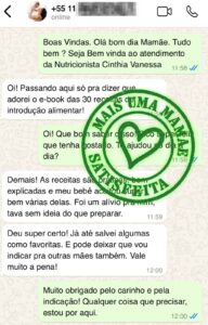 Mamae satisfeita com Ebook para bebê
